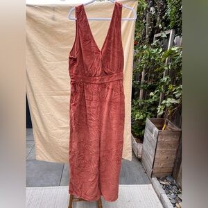 American Eagle Rust Sleeveless Jumpsuit